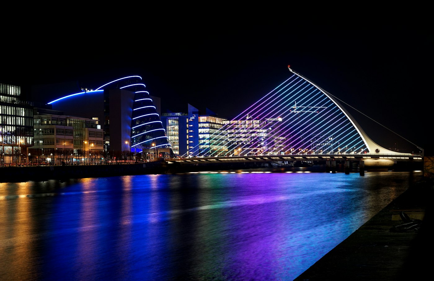Dublin Docklands at night